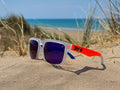 Lunettes de Soleil Homme/Femme  - Monture Multicolore & Bleu - Protection UV