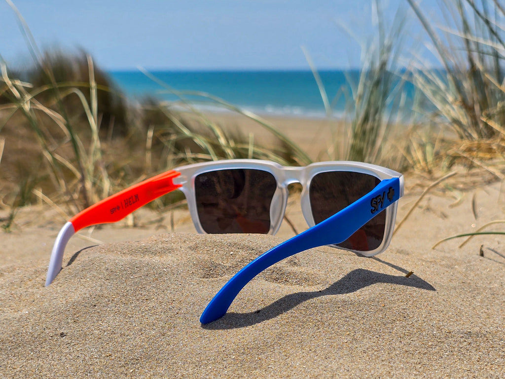 Lunettes de Soleil Homme/Femme  - Monture Multicolore & Bleu - Protection UV
