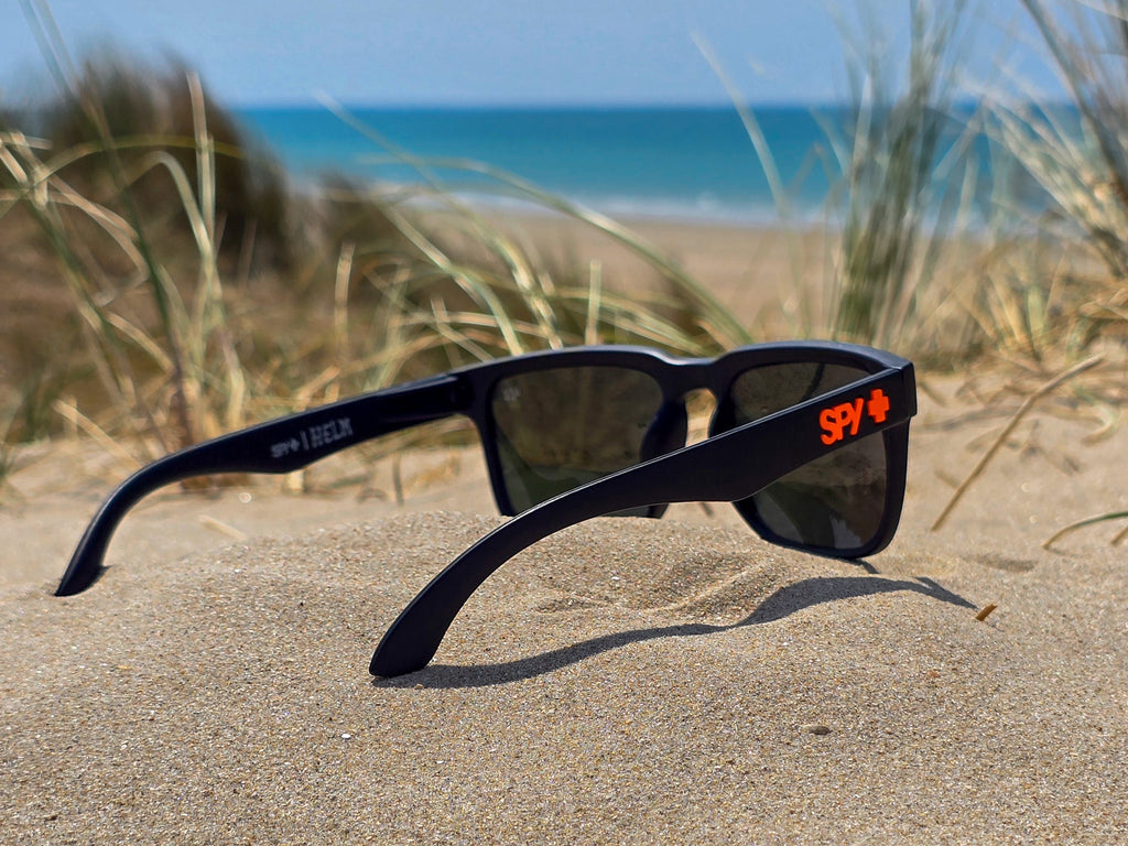 Lunettes de Soleil Homme/Femme  - Monture Carrée Noir orange & Verres Miroir Orange - Protection UV