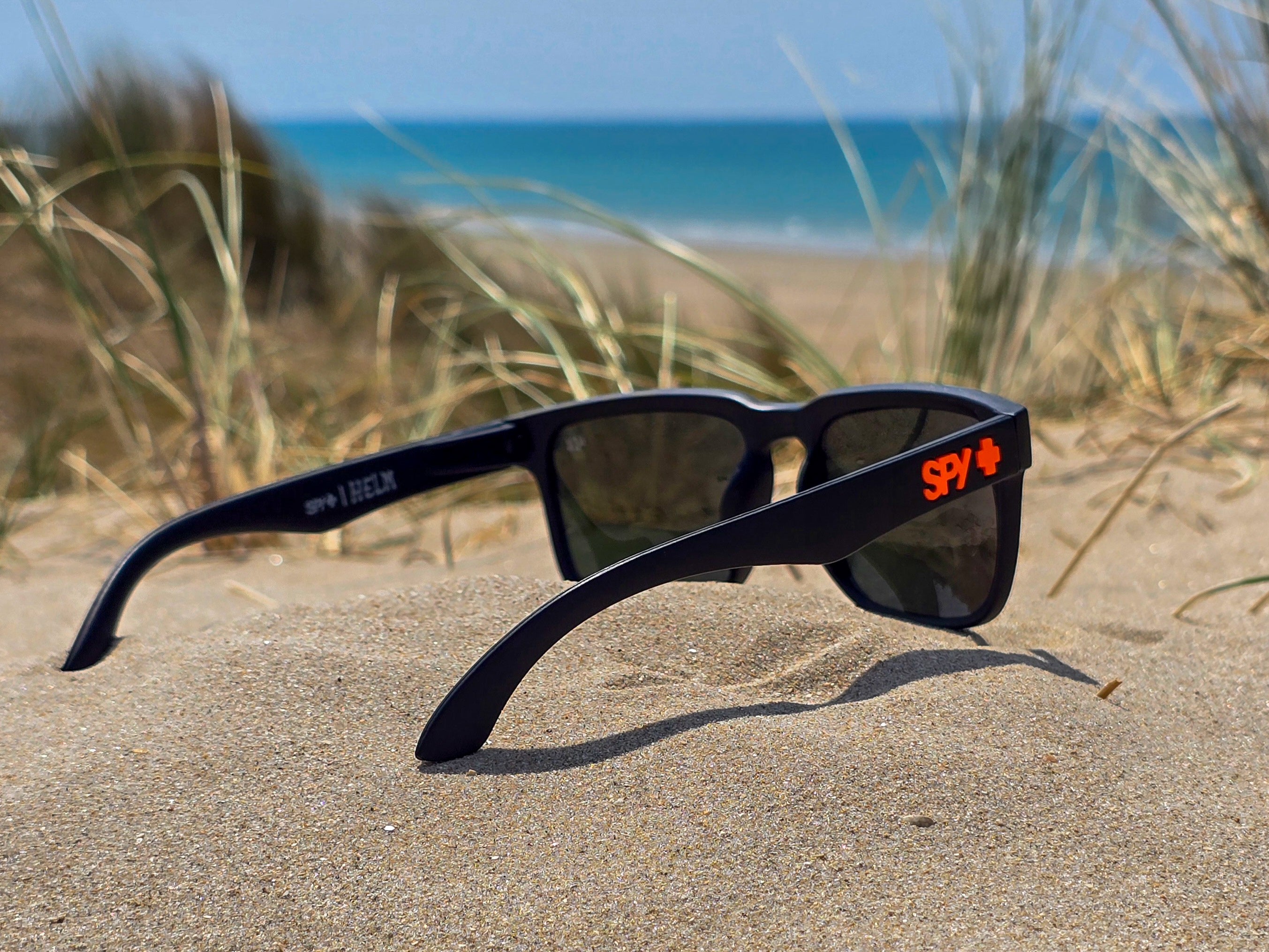 Lunettes de Soleil Homme/Femme  - Monture Carrée Noir orange & Verres Miroir Orange - Protection UV